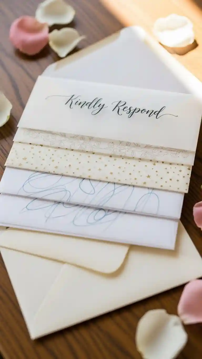 Aisle Runners with Coastal Motifs 13. Vellum Overlays