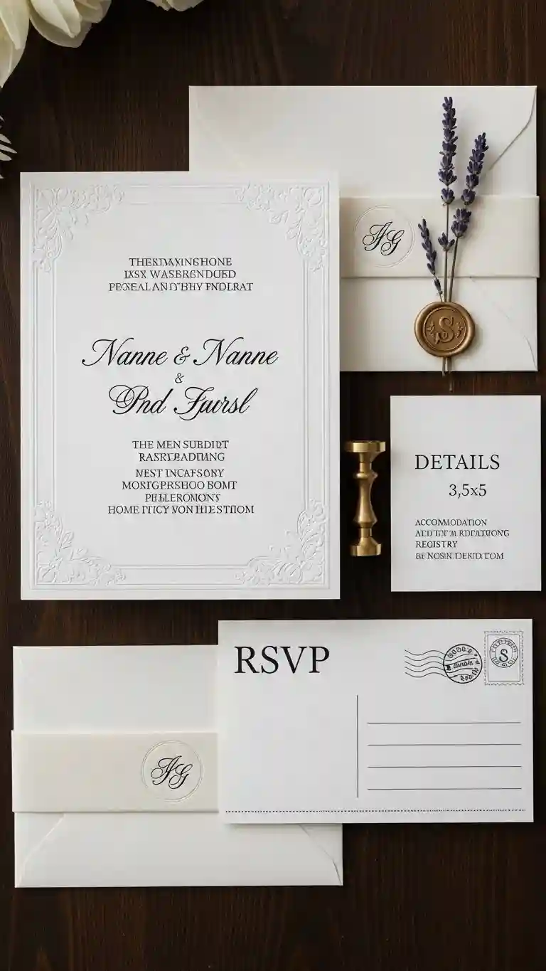 Aisle Runners with Coastal Motifs 16. Formal All-in-One Invitation Suites