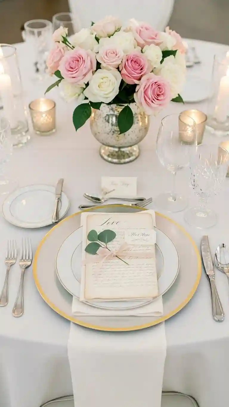 Aisle Runners with Coastal Motifs 2. Love Letter Table Settings