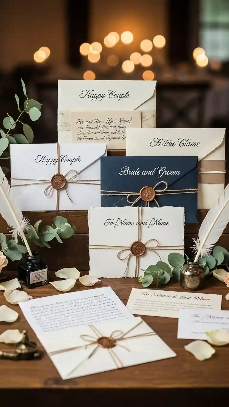 Aisle Runners with Coastal Motifs 6. Guest Book Letters