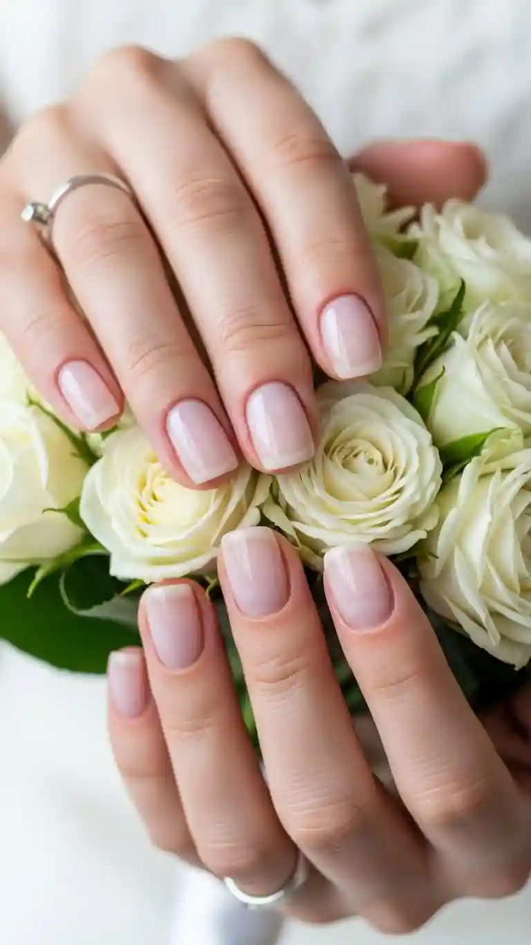 Aisle Runners with Coastal Motifs 16. Clean Clear Gloss Bridal Manicure