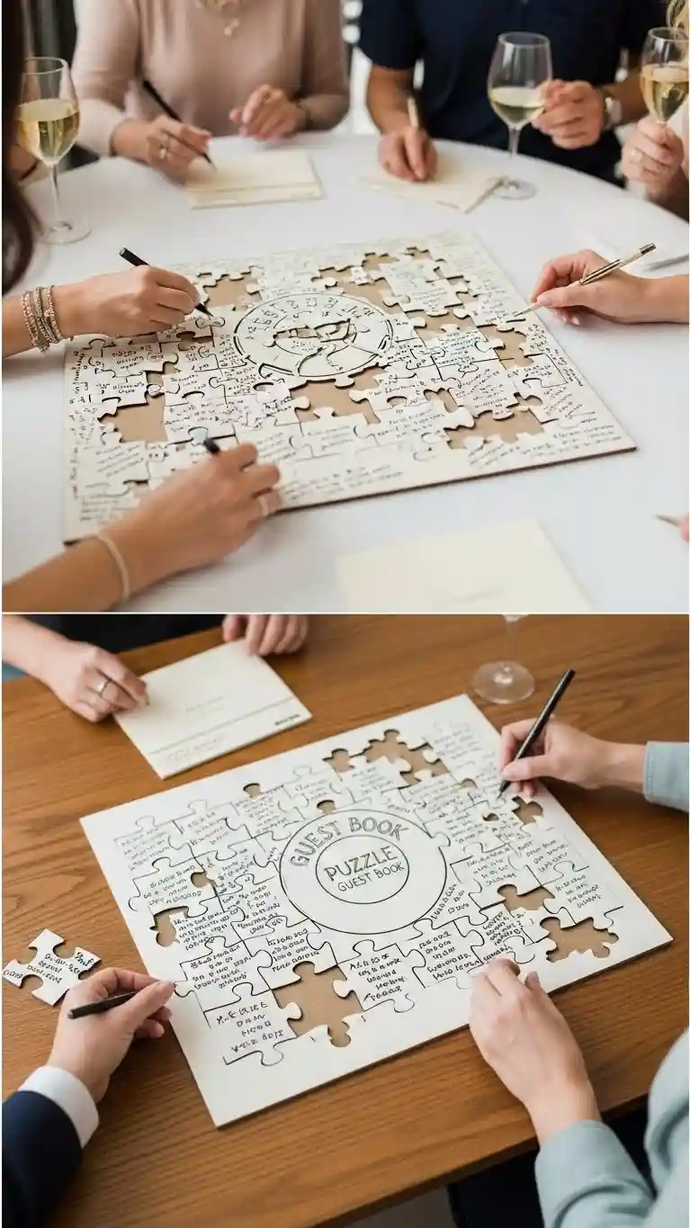 Aisle Runners with Coastal Motifs 14. Handprint Guest Canvas