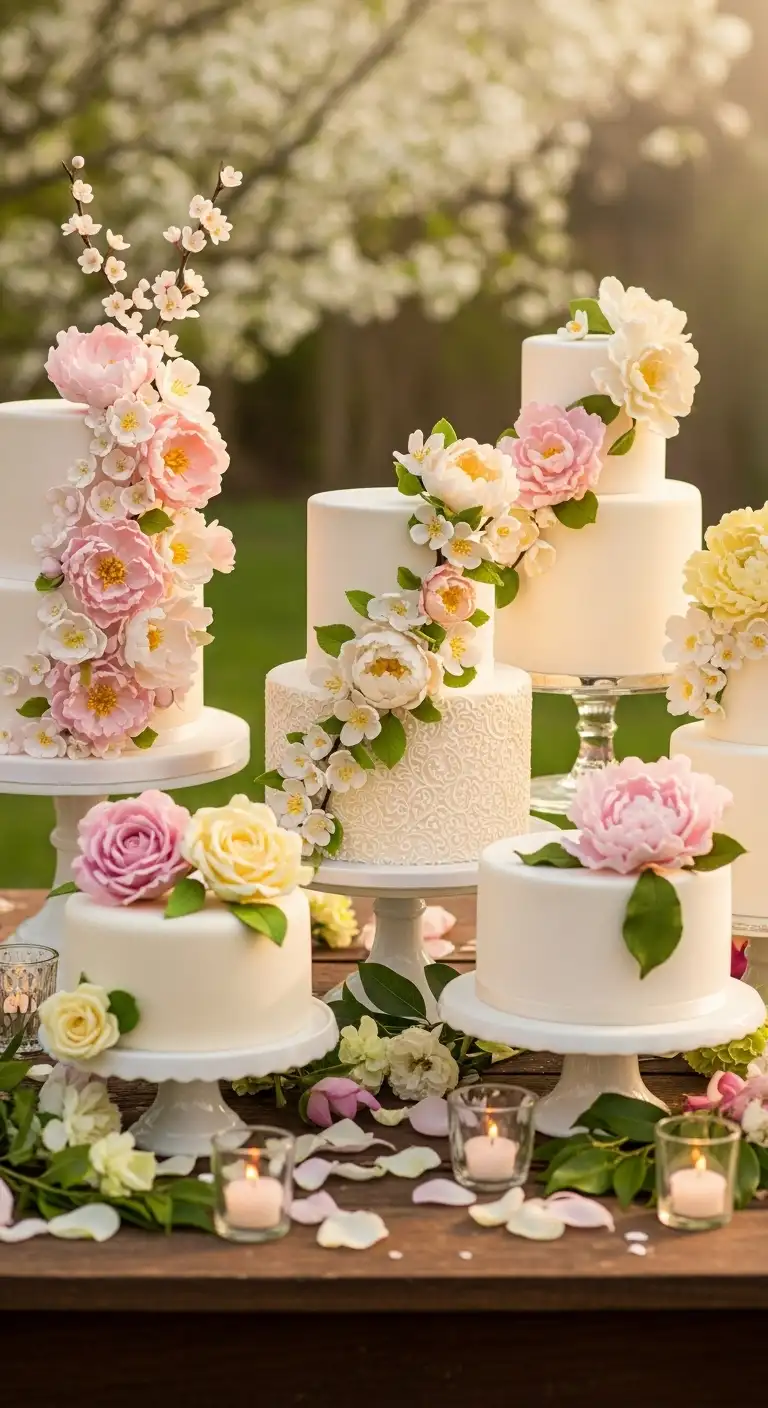Neutral Ombre Wedding Cake Design Spring Wedding Cakes Feel