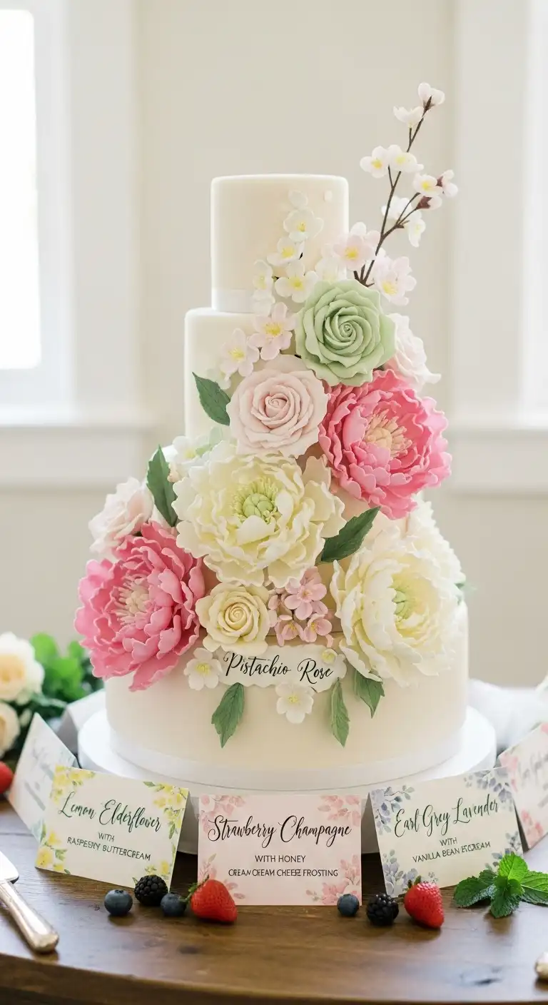 Neutral Ombre Wedding Cake Design Spring Wedding Cake Flavor Pairings That Guests Truly Enjoy