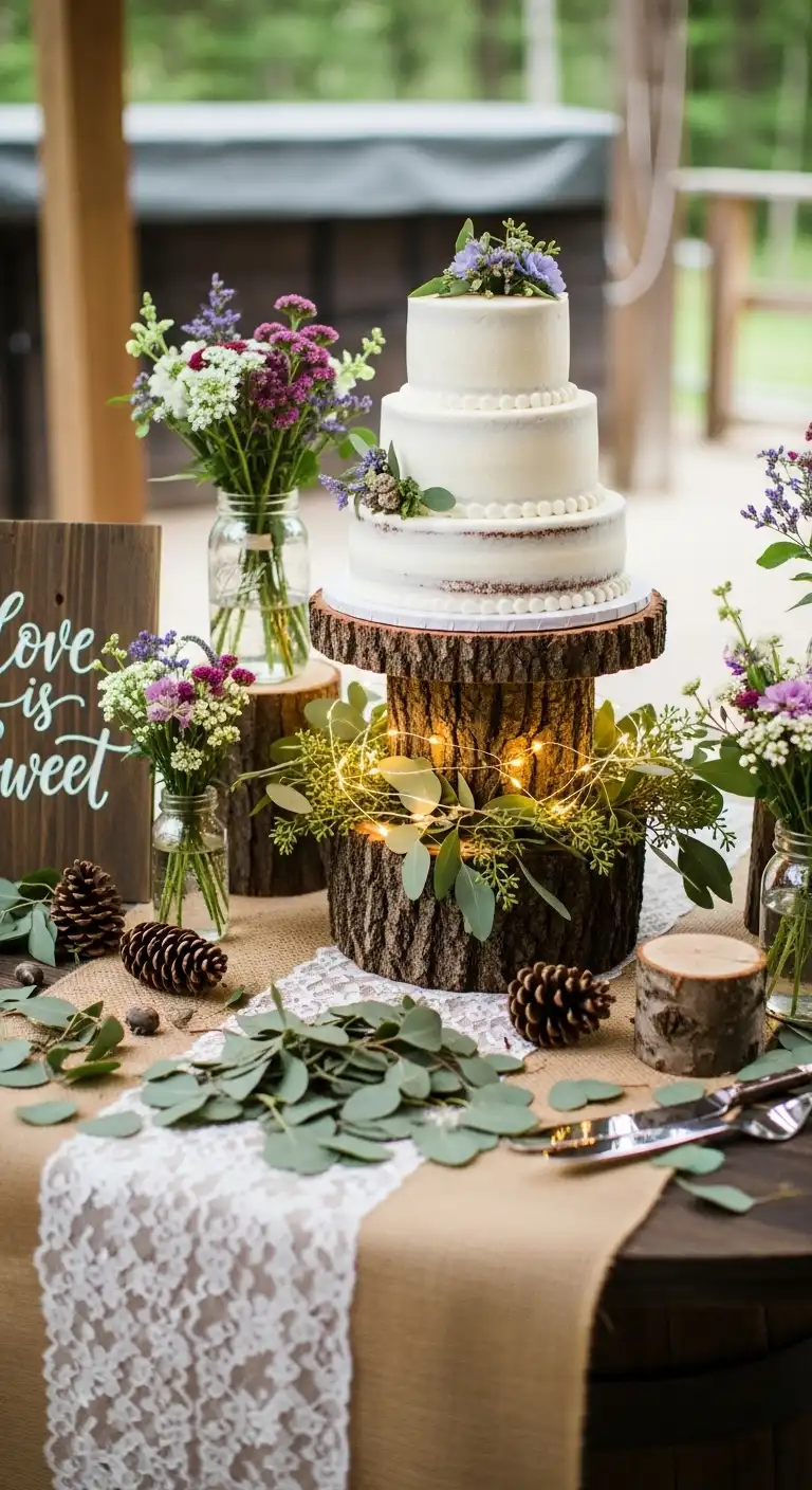 Neutral Ombre Wedding Cake Design Styling Tips to Elevate Your Rustic Wedding Cake Display