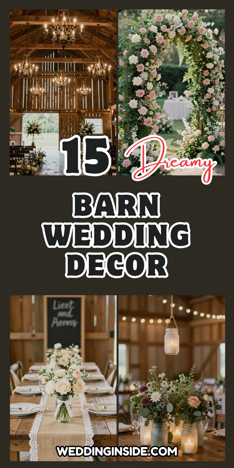 Barn Wedding Decor: 15 Ideas to Wow Guests 2 Barn Wedding Decor