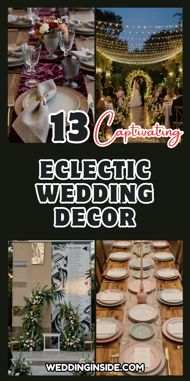 Eclectic Wedding Decor: 13 Ideas You'll Love 2 Eclectic Wedding Decor