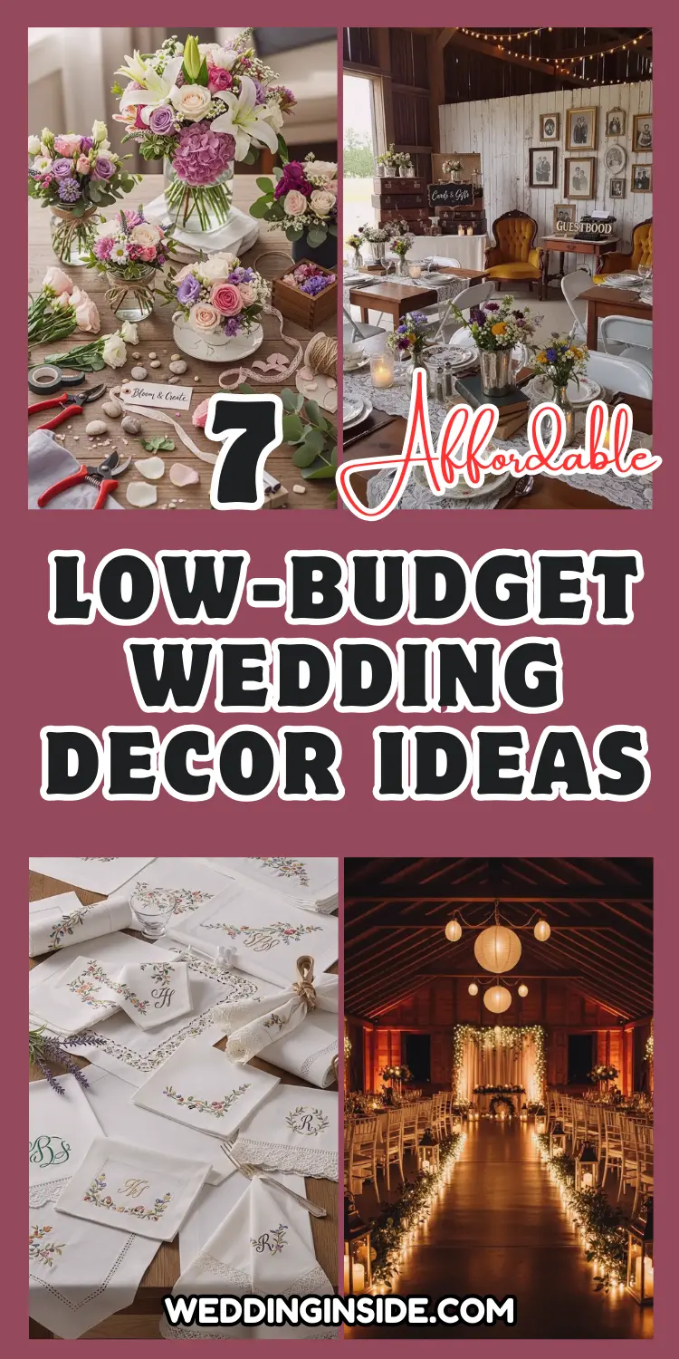 7 Low-Budget Wedding Decor Ideas That Wow 2 Low-Budget Wedding Decor