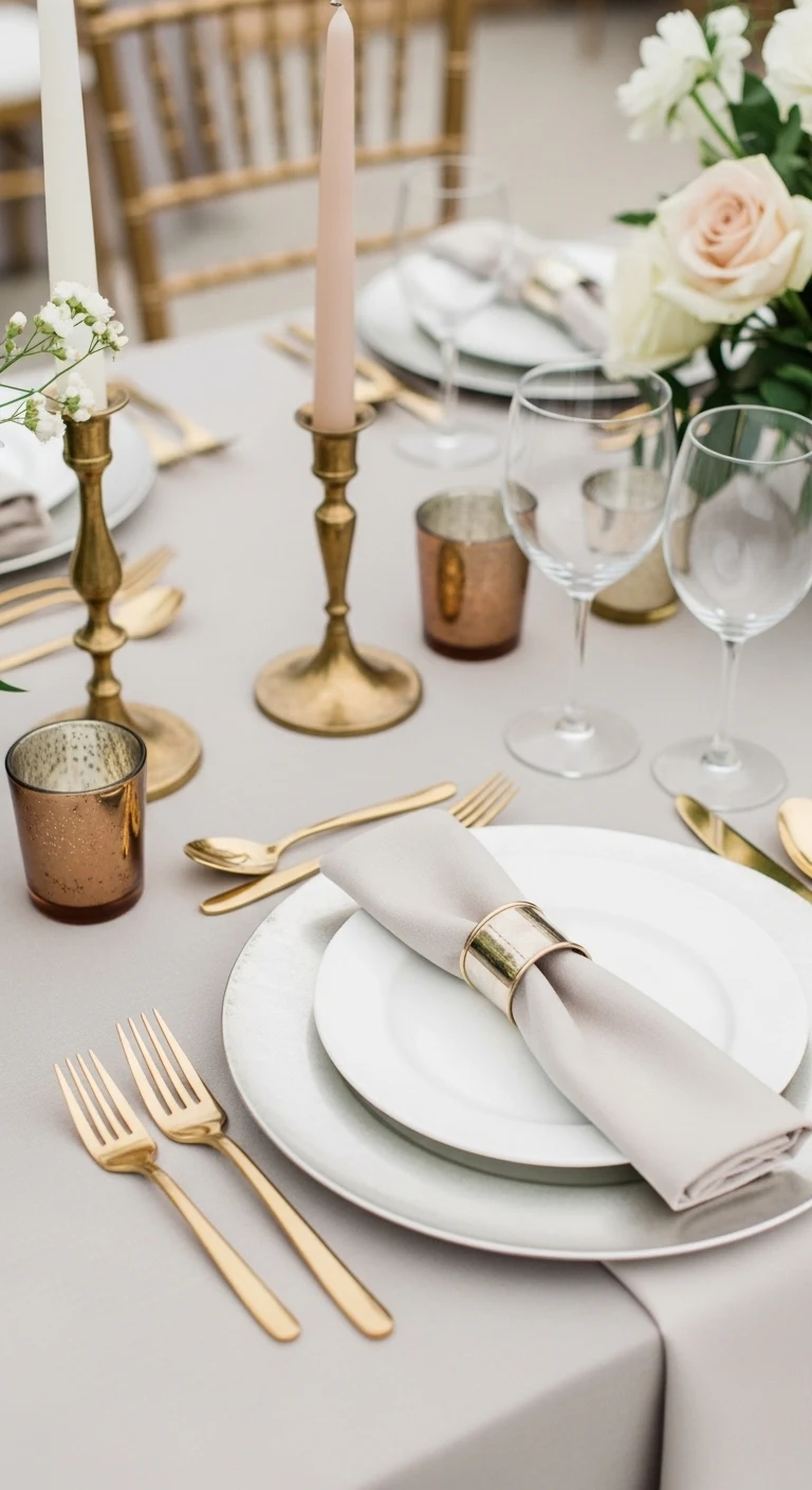 11 Wedding Table Setting Ideas for a Beautiful Reception 10 Modern Elegant Table Settings with Metallic Accents