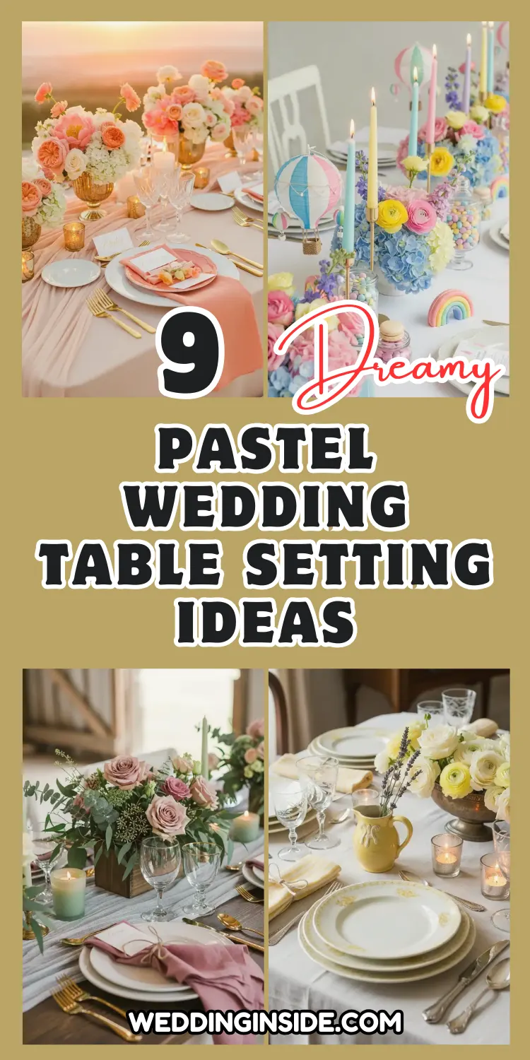 9 Pastel Wedding Table Setting Ideas for a Dreamy Look 2 Pastel Wedding Table Setting