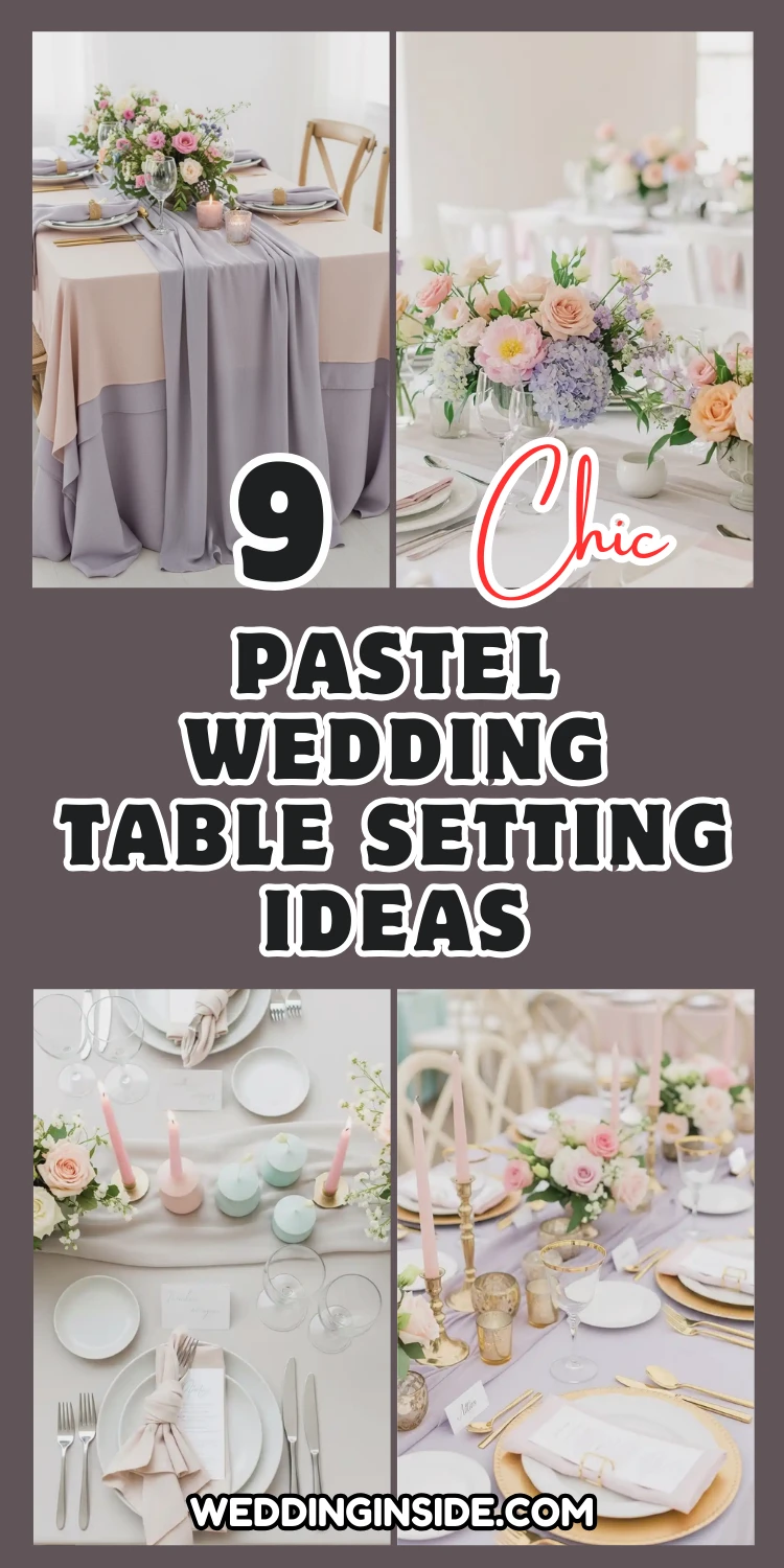 Chic Pastel Wedding Table Setting: 9 Ideas for Any Style 2 Pastel Wedding Table Setting
