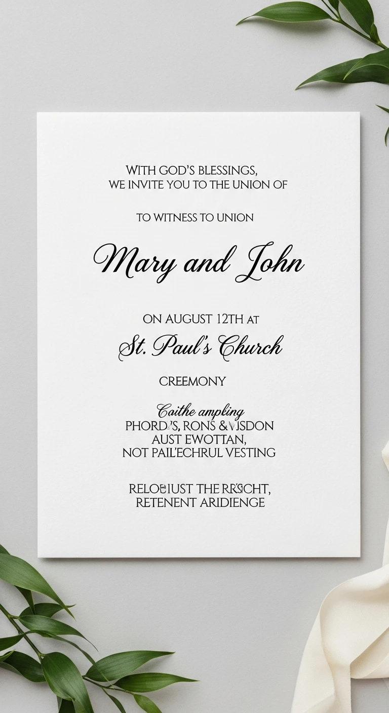 19 Modern Wedding Invitations Wording Made Simple 9 Religious Wedding Invitation Wording