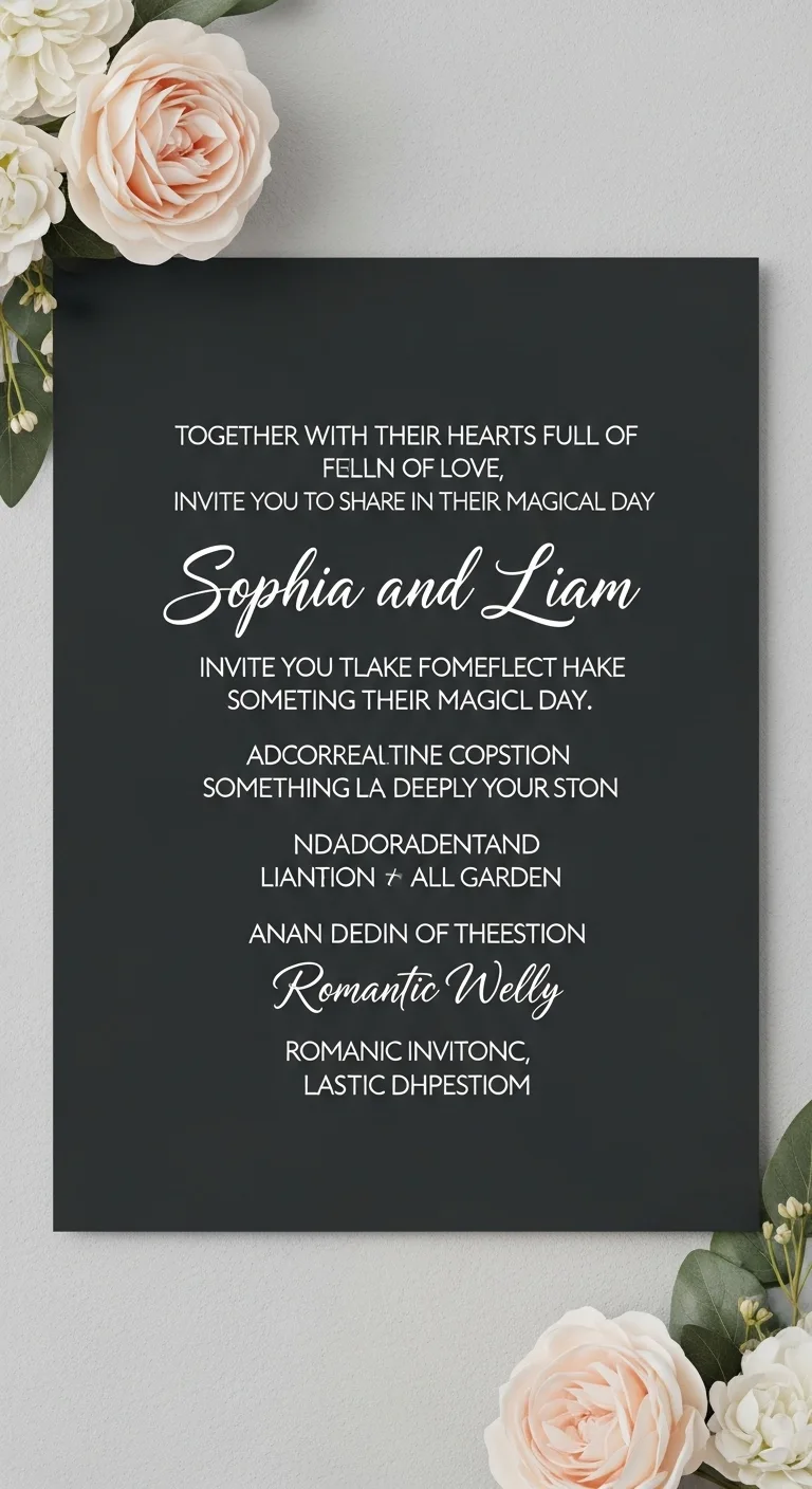 19 Modern Wedding Invitations Wording Made Simple 8 Romantic Wedding Invitation Wording