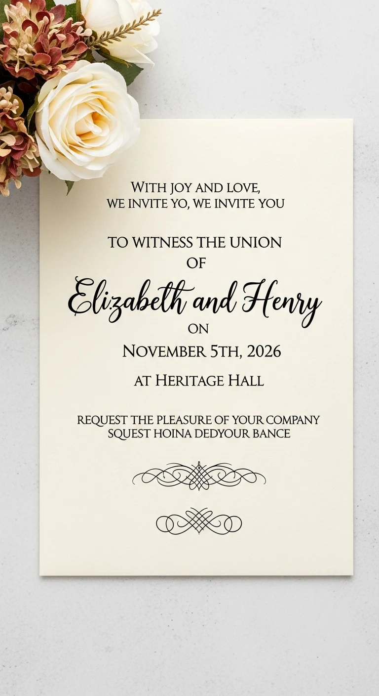 19 Modern Wedding Invitations Wording Made Simple 17 Vintage Wedding Invitation Wording