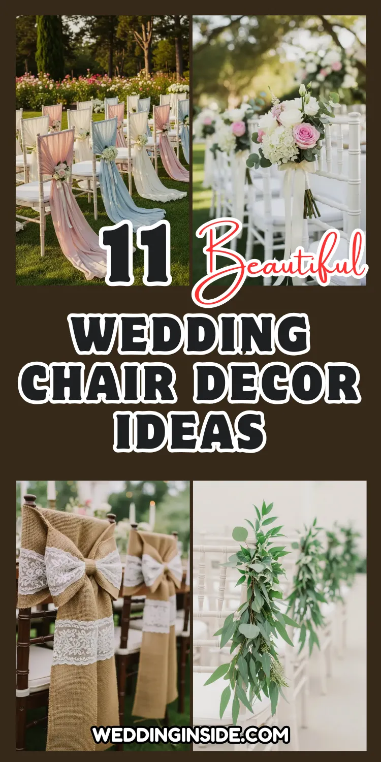 Wedding Chair Decor: 11 Ideas for a Beautiful Setup 2 Wedding Chair Decor