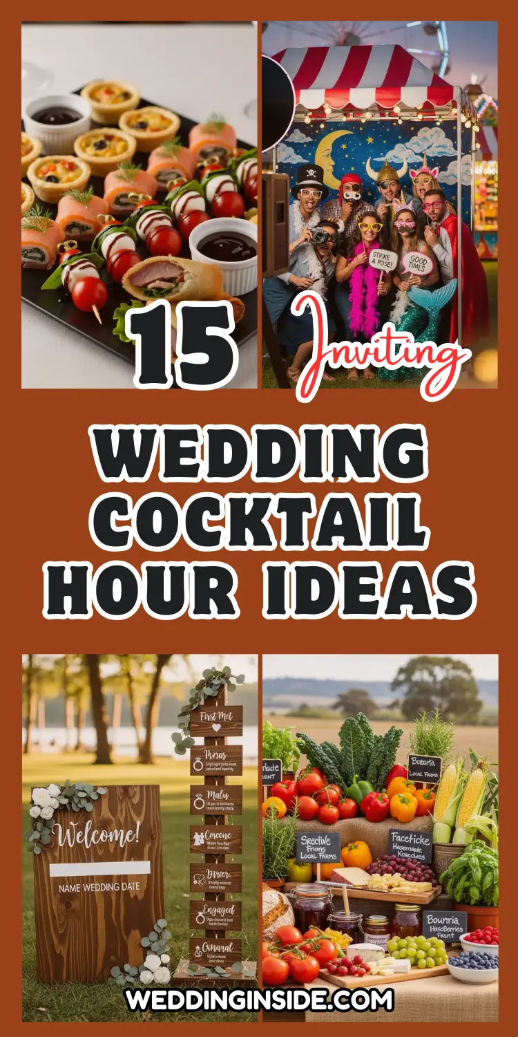 15 Wedding Cocktail Hour Ideas Guests Will Love 2 Wedding Cocktail Hour
