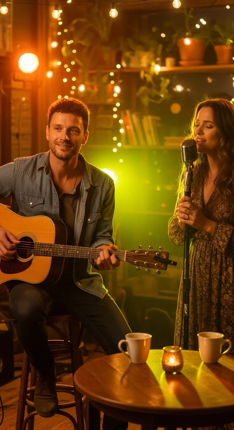 Ombre Rusty Orange Wedding Cake Live Acoustic Music for a Warm Ambiance