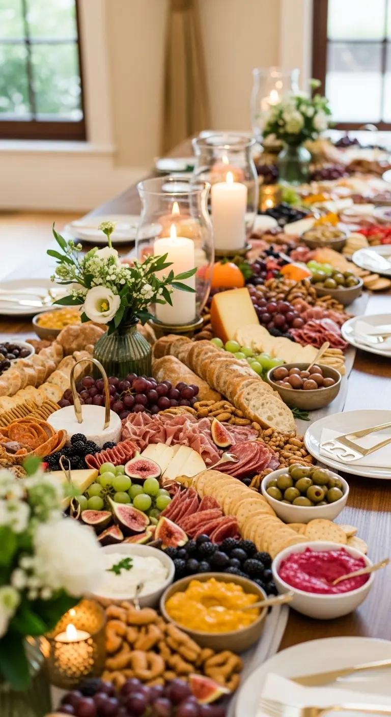 Ombre Rusty Orange Wedding Cake Elegant Grazing Tables for Visual Impact