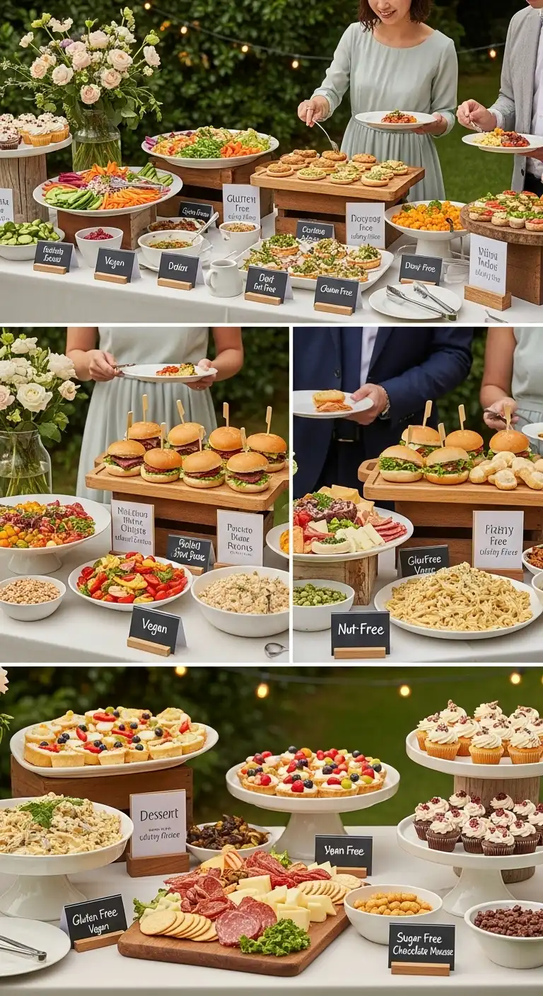 Ombre Rusty Orange Wedding Cake Planning a Wedding Food Bar That Works for Everyone