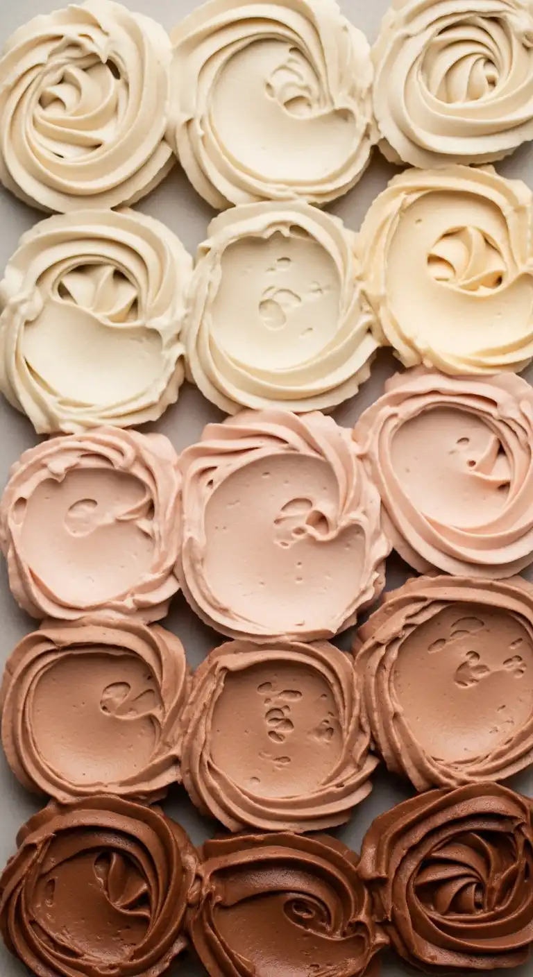 Ombre Rusty Orange Wedding Cake Earth Toned Buttercream Palette