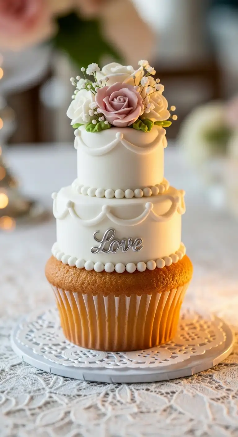 Ombre Rusty Orange Wedding Cake Perfect Wedding Cupcake