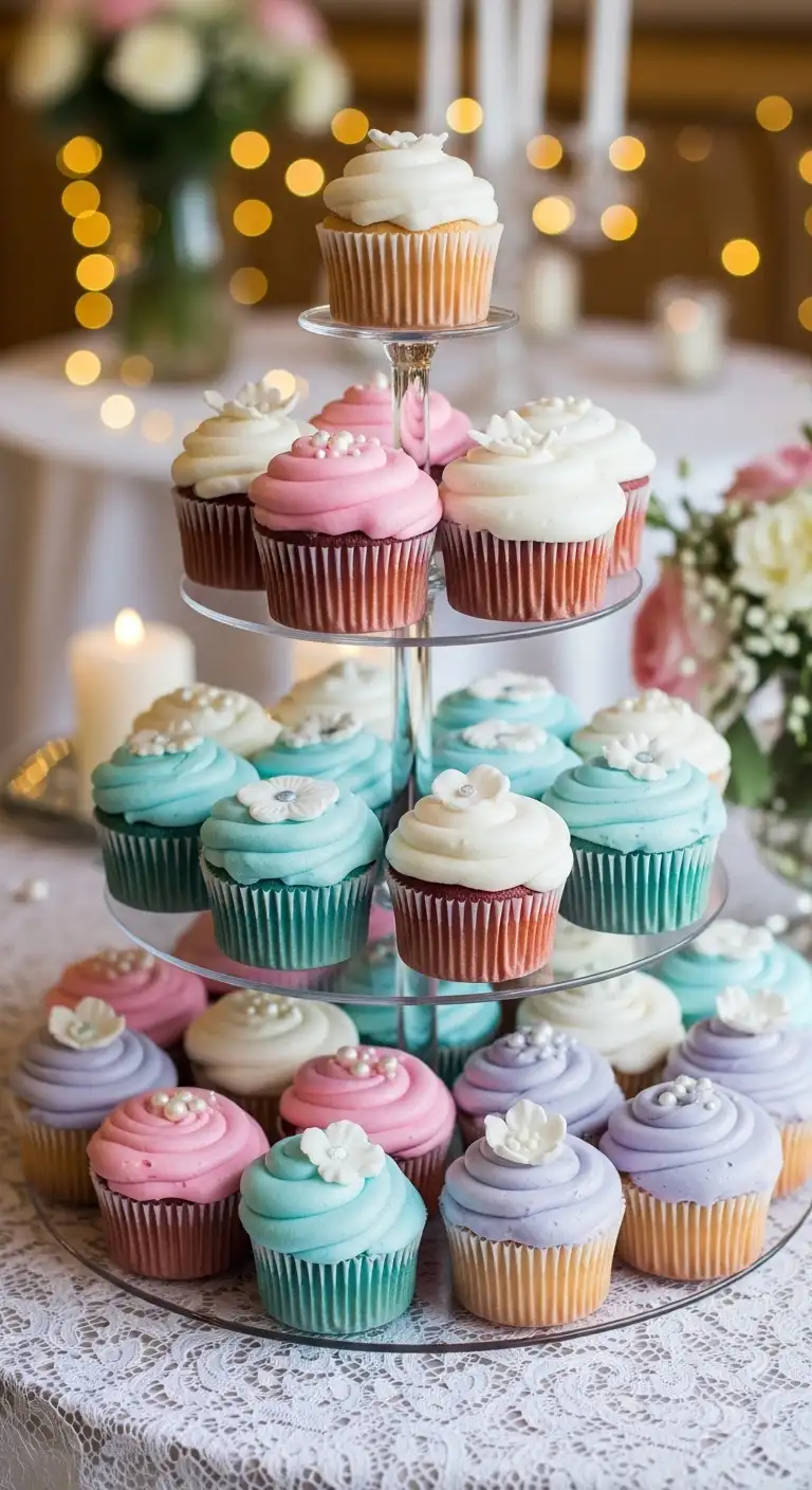 Ombre Rusty Orange Wedding Cake Ombre Frosting Wedding Cupcakes