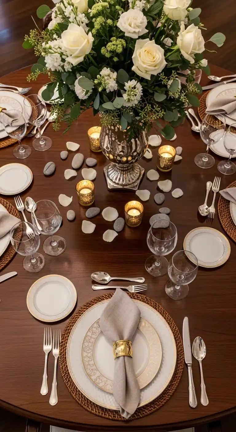 Ombre Rusty Orange Wedding Cake Essential Elements Behind Stunning Round Table Styling