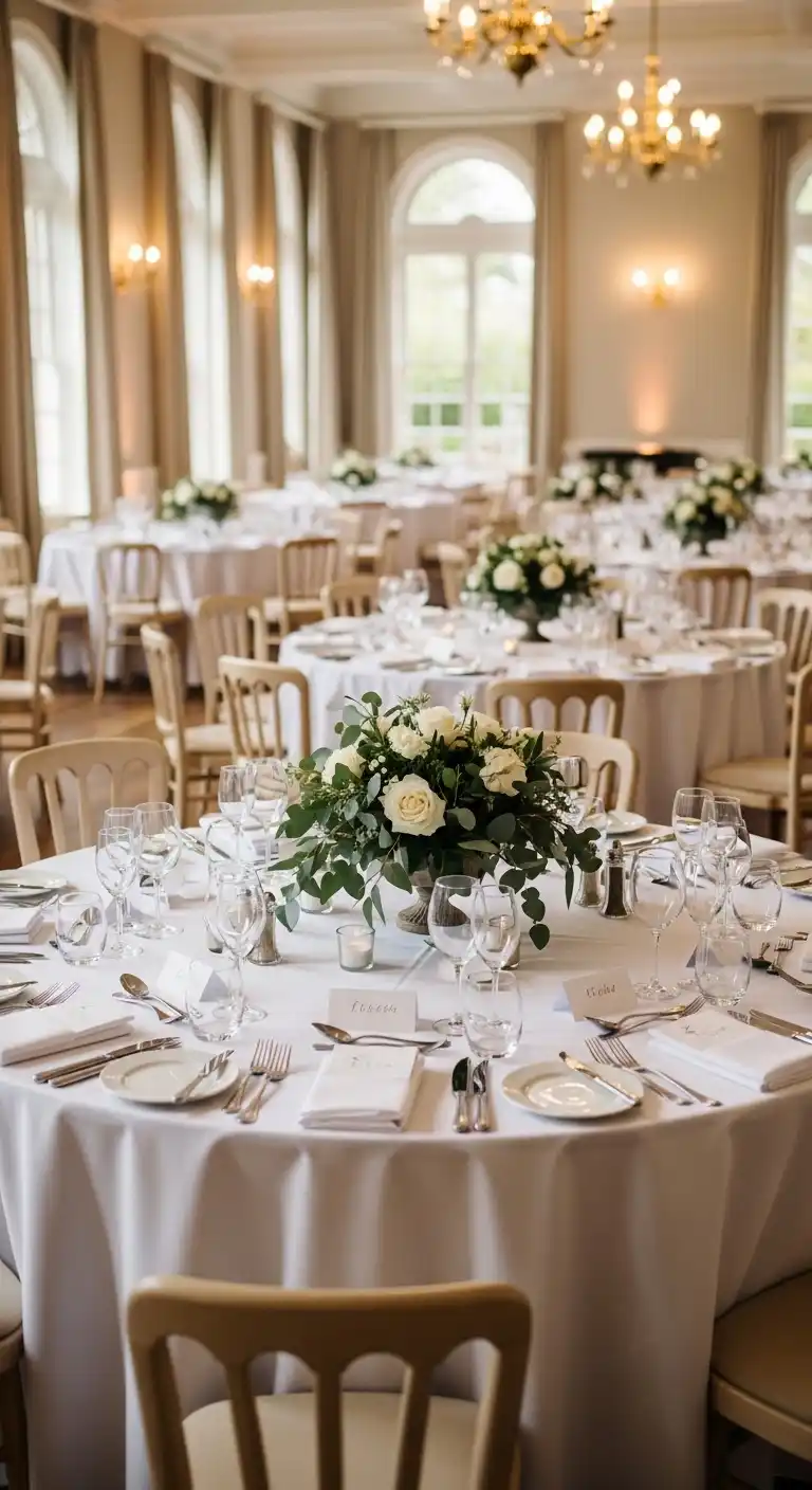 Ombre Rusty Orange Wedding Cake Round Tables Shape the Wedding Experience