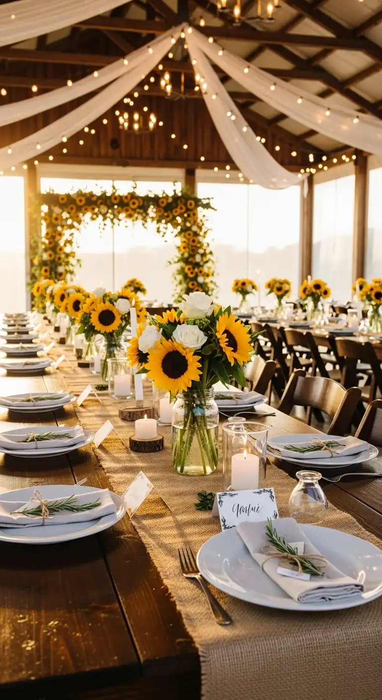 Ombre Rusty Orange Wedding Cake Seasonal Styling Tips to Elevate Your Sunflower Wedding Theme
