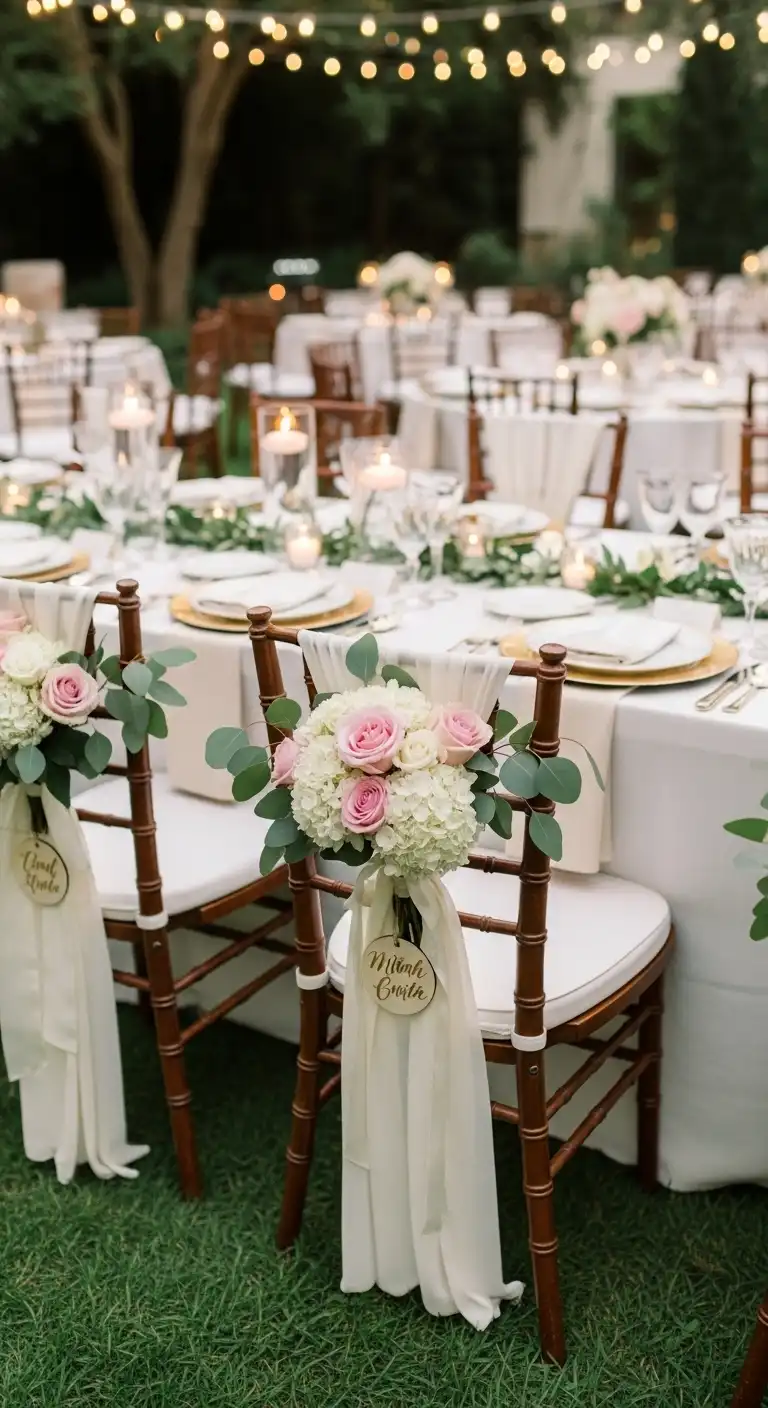 Ombre Rusty Orange Wedding Cake Wedding Chair Decor Ideas Matter