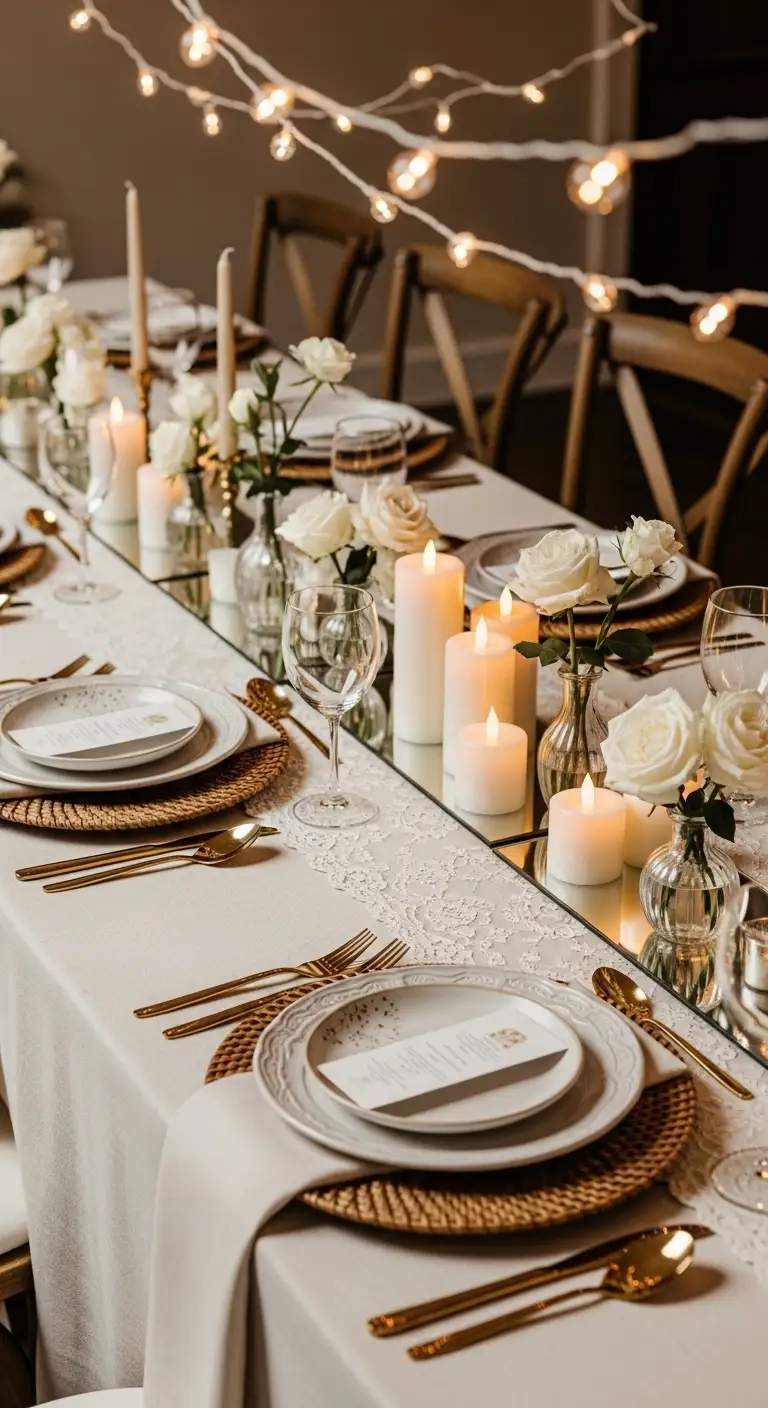 Ombre Rusty Orange Wedding Cake Neutral Wedding Table Elegant