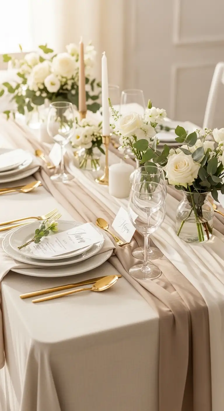 Ombre Rusty Orange Wedding Cake Soft Linen Elegance