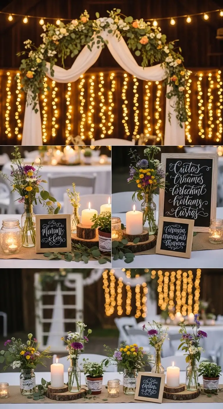 Ombre Rusty Orange Wedding Cake Low-Budget Wedding Decorations Can Make a Big Impact