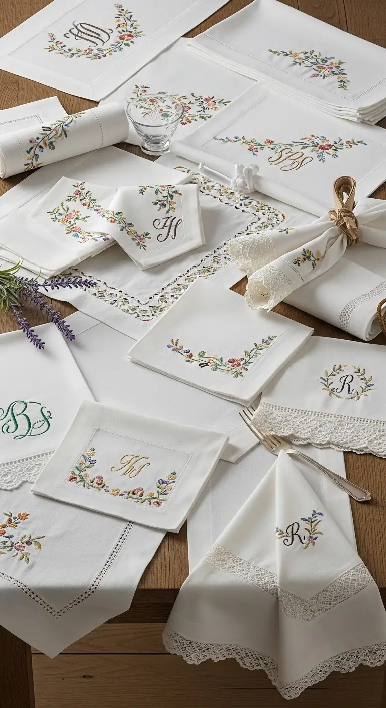 Ombre Rusty Orange Wedding Cake Handmade Table Runners and Linens for Unique Touches