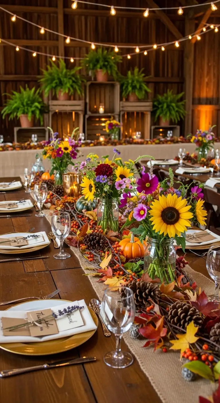 Ombre Rusty Orange Wedding Cake Seasonal or Local Elements as Decor