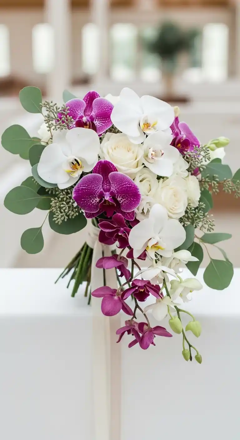 Ombre Rusty Orange Wedding Cake Orchid Wedding Decor Ideas for Bridal Bouquet Design