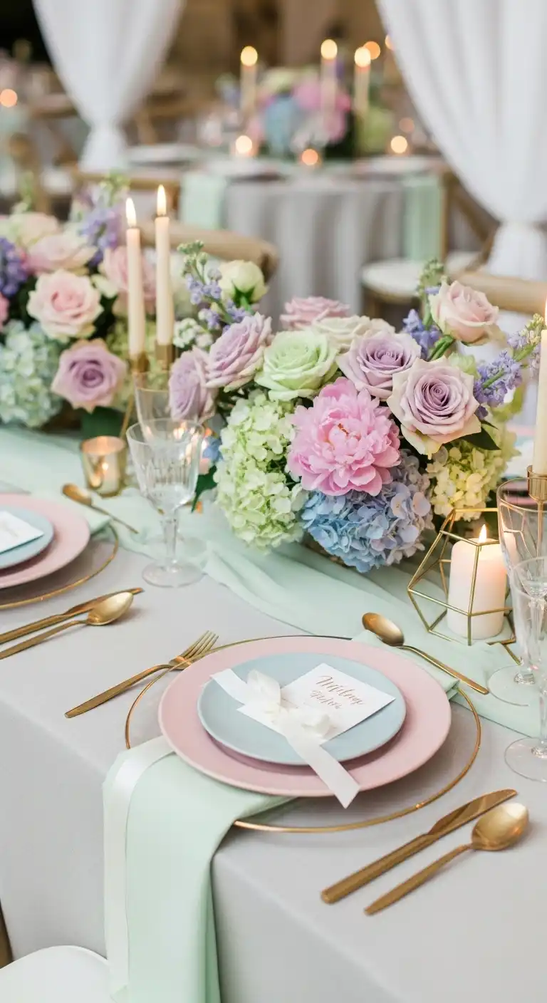 Ombre Rusty Orange Wedding Cake Perfect Pastel Palette for Your Wedding Tables