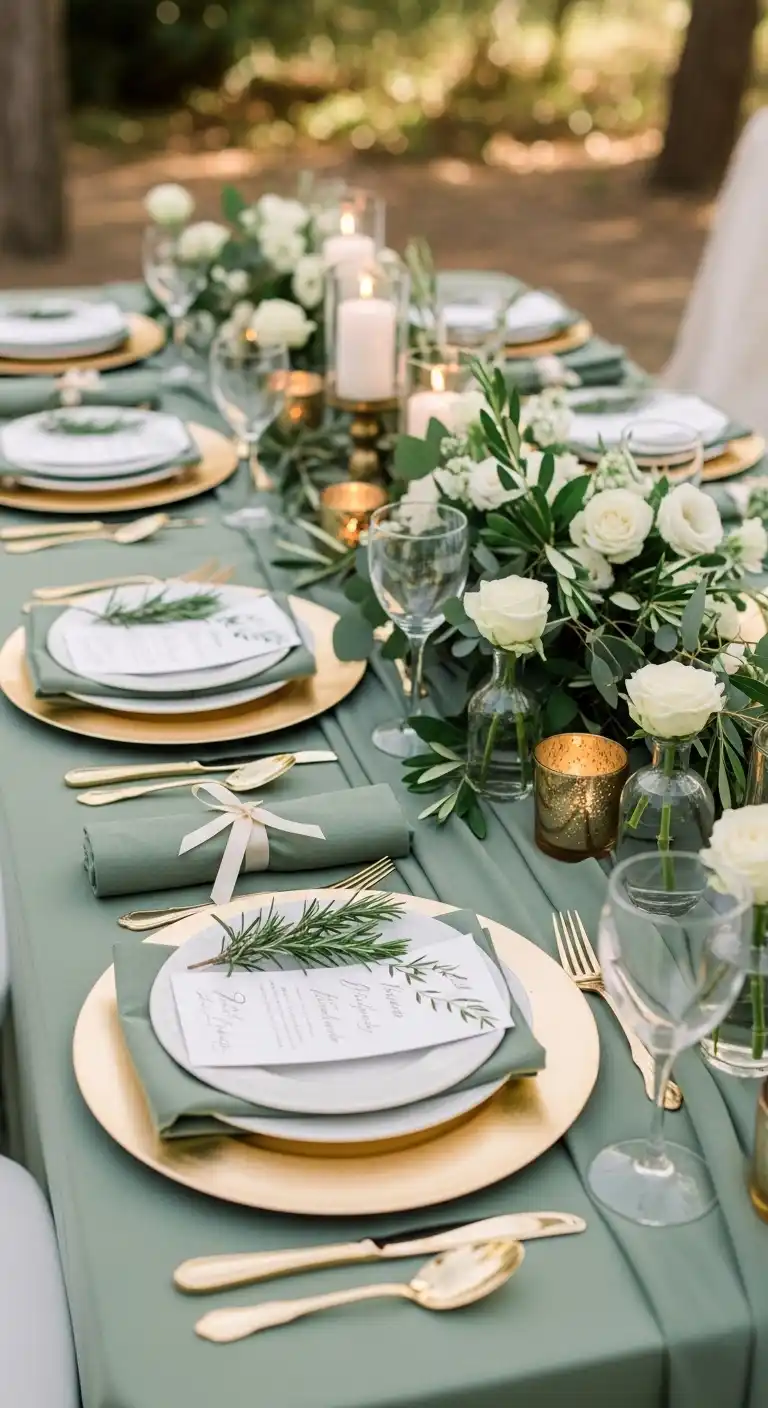 Ombre Rusty Orange Wedding Cake Sage Green Works So Beautifully for Wedding Tables