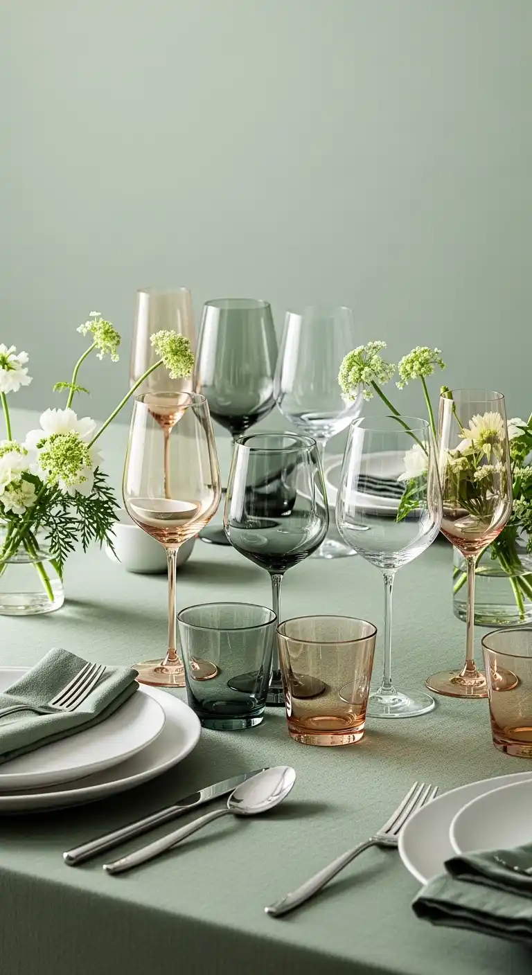 Ombre Rusty Orange Wedding Cake Layered Glassware for a Refined Look