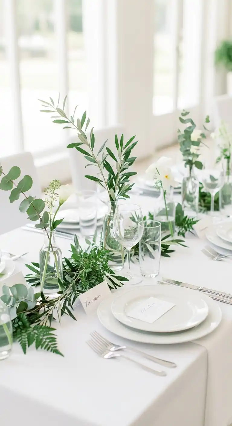 Ombre Rusty Orange Wedding Cake Elegant Greenery Arrangements for a Minimalist Touch