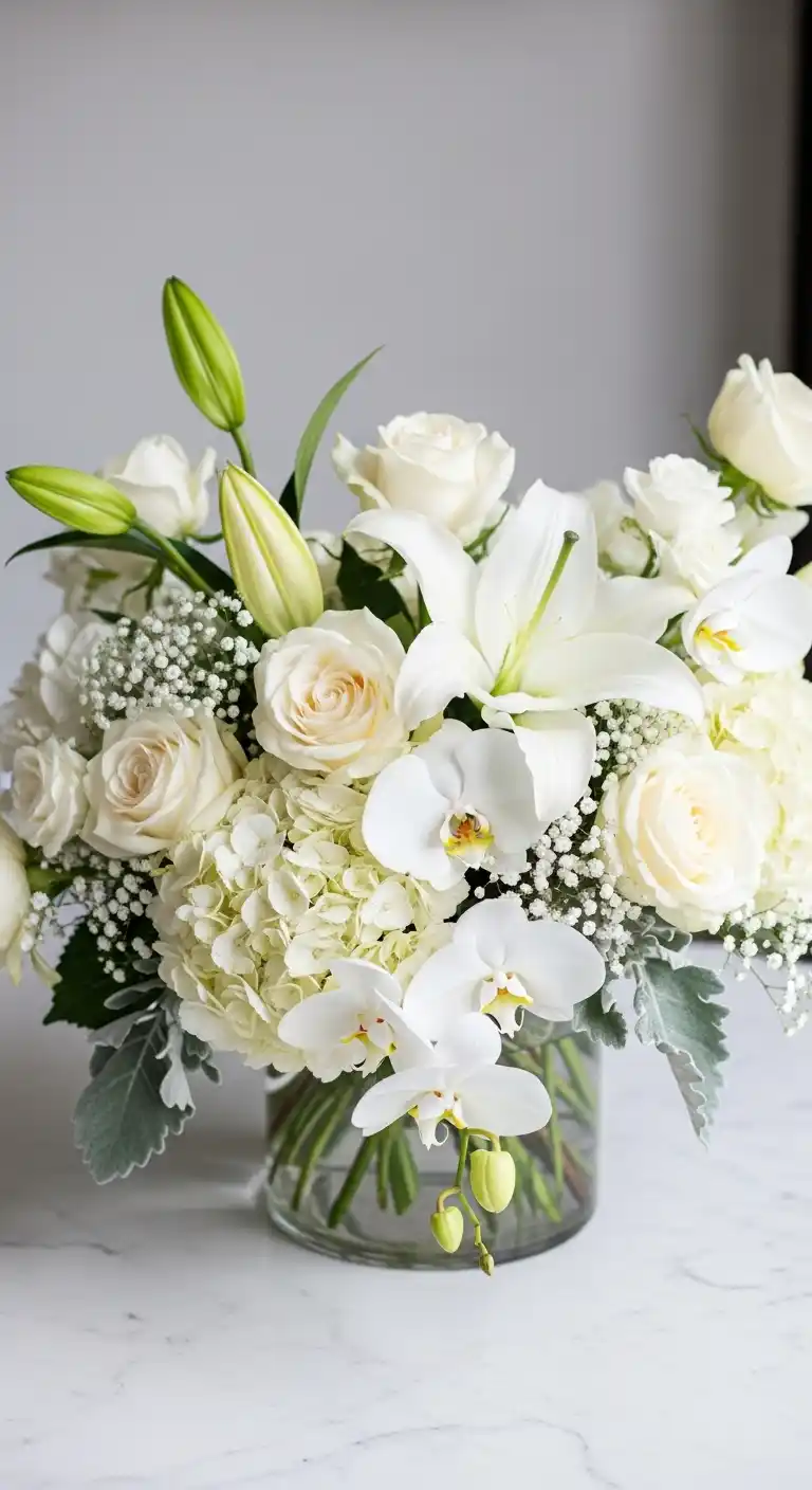 Ombre Rusty Orange Wedding Cake Clean White Florals for Timeless Sophistication