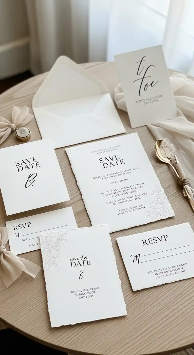 Ombre Rusty Orange Wedding Cake Neutral Linen Choices for a Minimalist Vibe