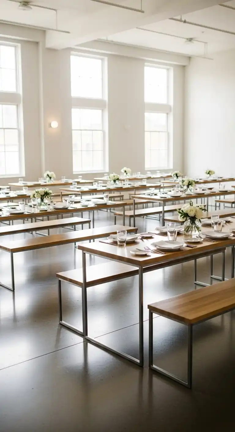 Ombre Rusty Orange Wedding Cake Minimalist Wedding Backdrops