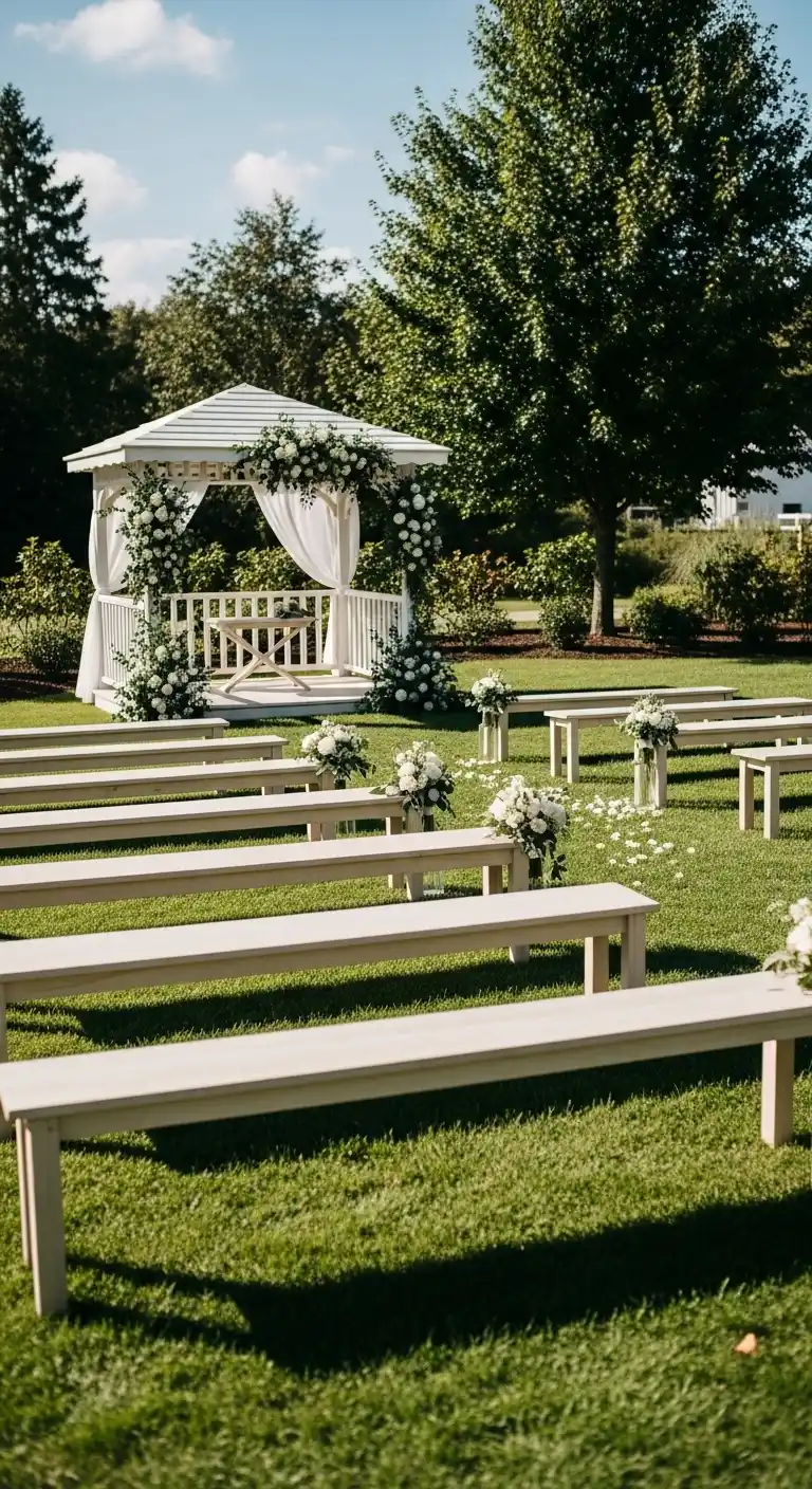 Ombre Rusty Orange Wedding Cake Hanging Florals or Decorative Orbs