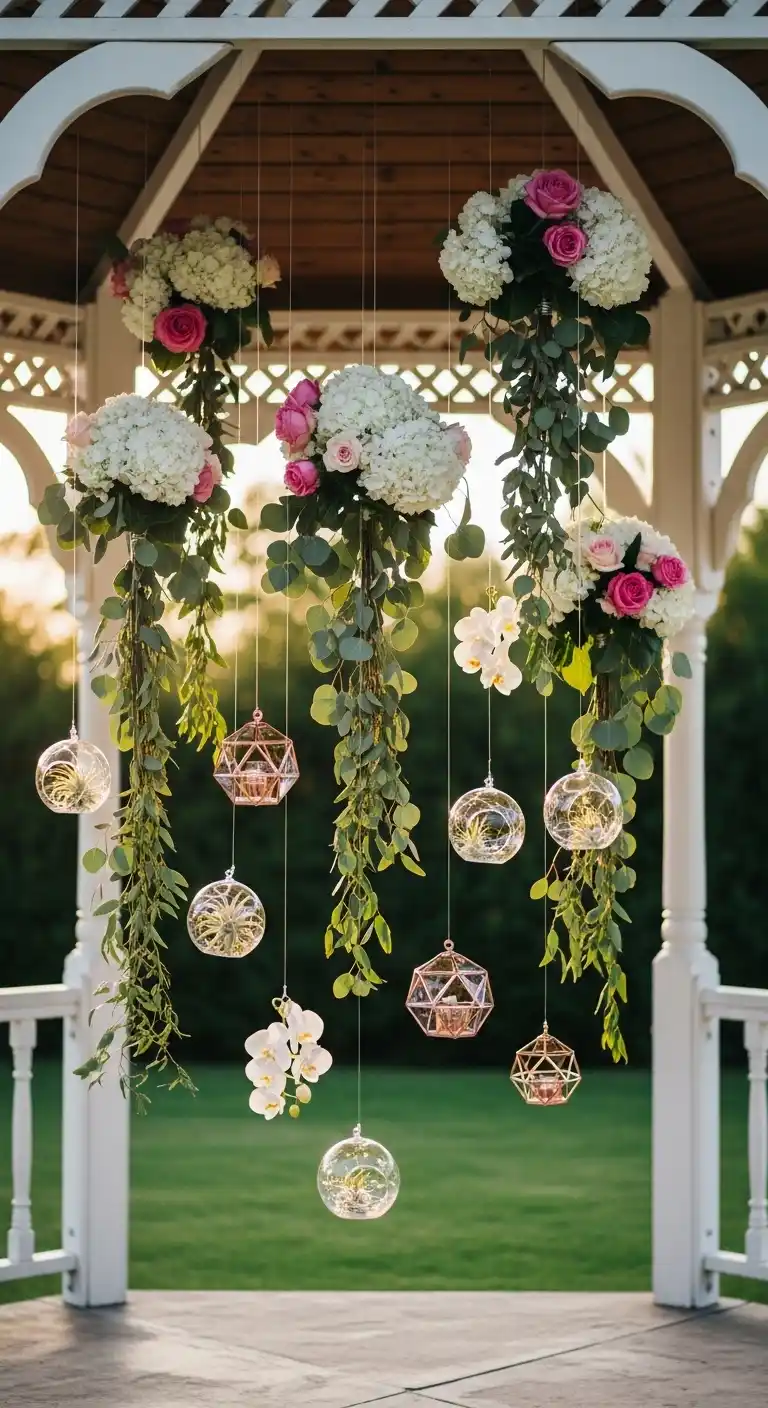 Ombre Rusty Orange Wedding Cake legant Table or Altar Accents