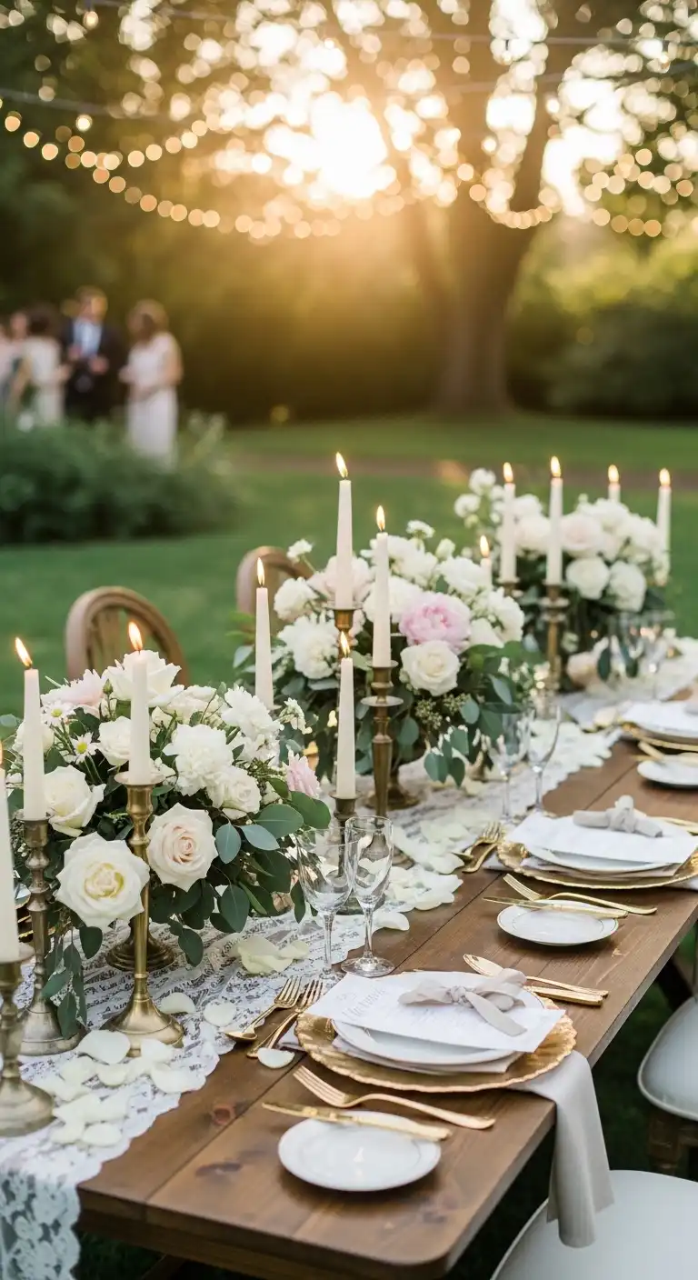 Ombre Rusty Orange Wedding Cake Cohesive Romantic Wedding Atmosphere