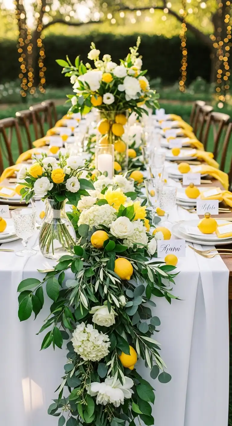 Ombre Rusty Orange Wedding Cake Creative Ways to Blend Lemon Decor With Seasonal Themes