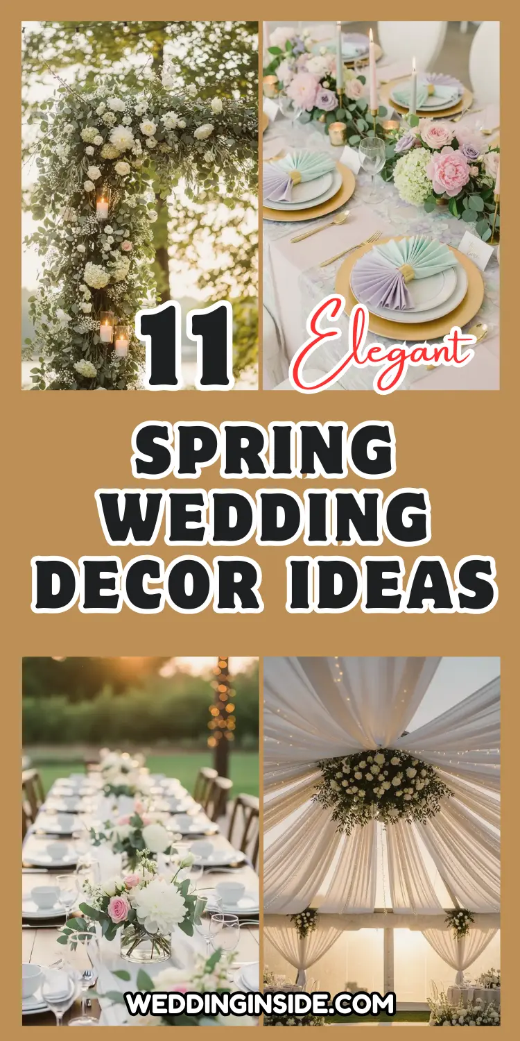 Spring Wedding Decor Ideas: 11 Soft Looks 2 Spring Wedding Decor Ideas