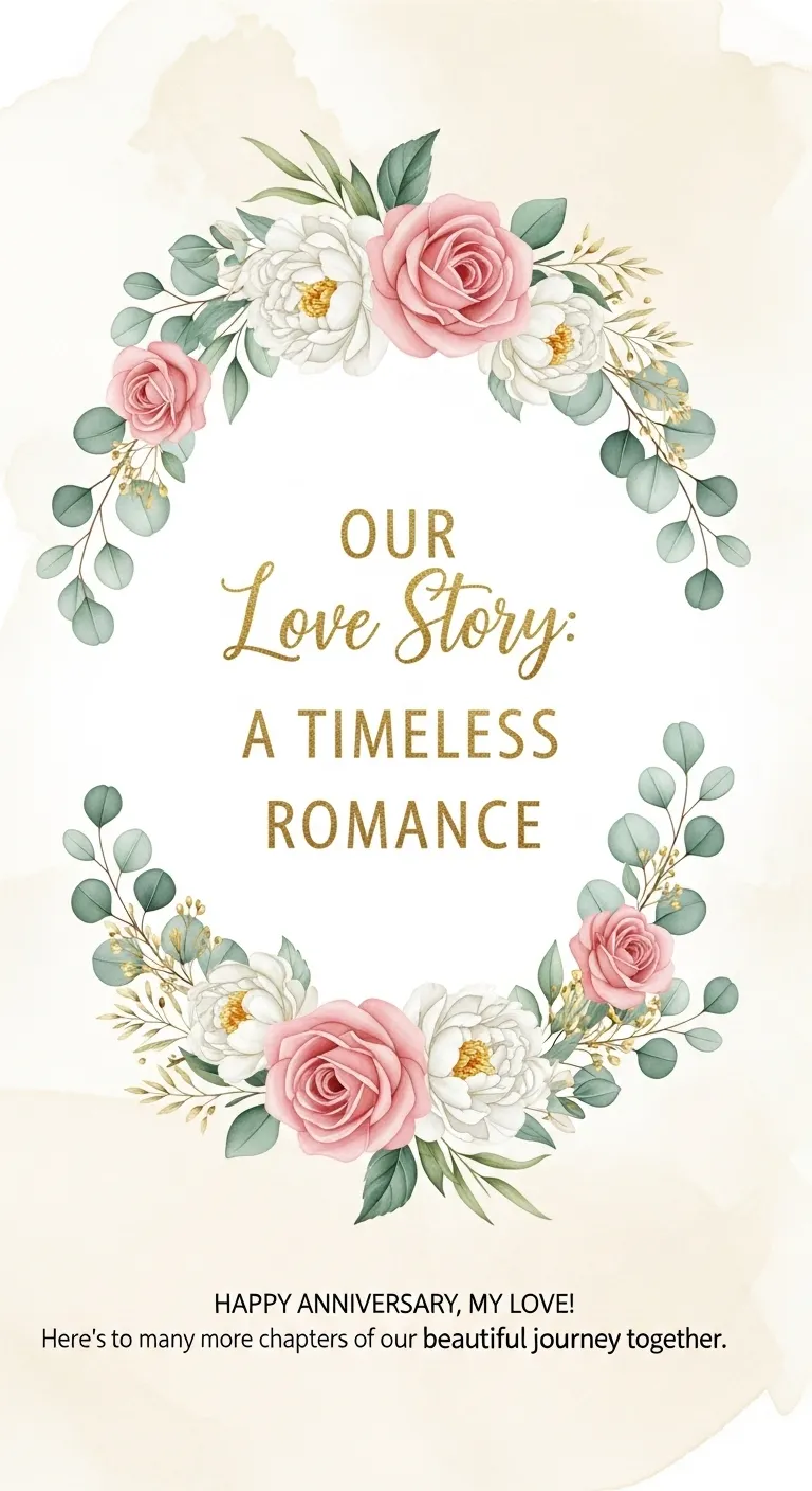 Wedding Anniversary Messages: 7 Ideas to Melt Her Heart 3 A Romantic Wedding Anniversary Message Celebrating Your Love Story