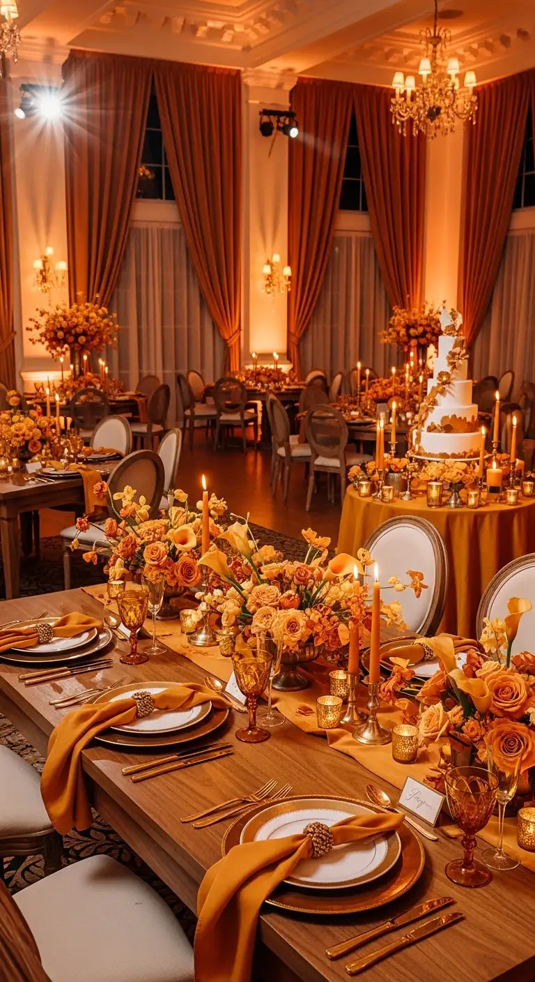 Shades of Brown Wedding Theme: 8 Elegant Ideas 10 Amber and Walnut Luxury